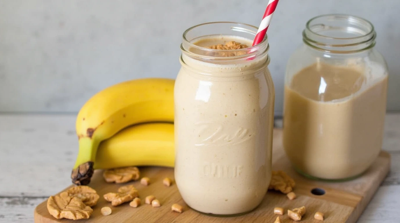 banana peanut butter protein smoothie